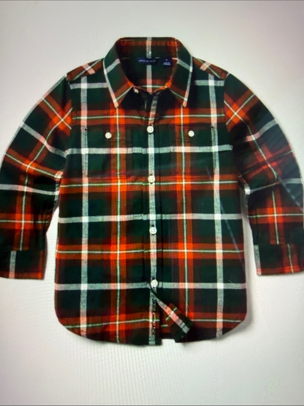 Janie & Jack Plaid Flannel Shirt, 7